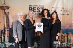 Winner best in PNW fertility Clinic holds certificate