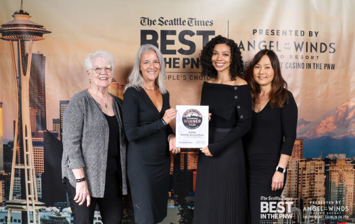 Winner best in PNW fertility Clinic holds certificate